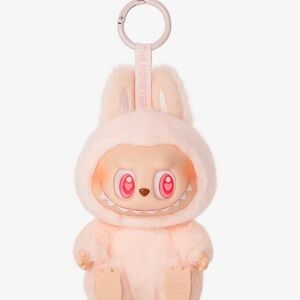 Pink Plush Monster Keychain